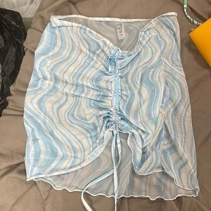 Shein swimsuit cover up skirt